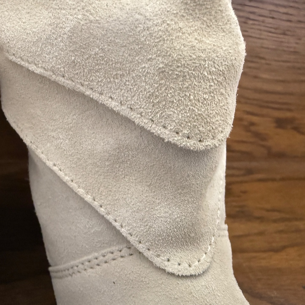 Cream Suede Booties Armadillo - Picture 3 of 8